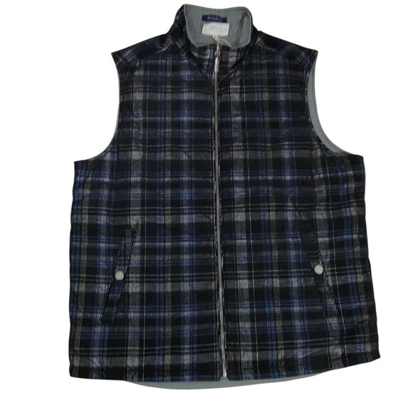 Tommy Bahama Corduroy Vest Mens Medium Puffer Jacket Reversible Full Zip Rare - Picture 2 of 15